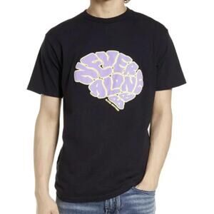 NEW BLOOD BROTHER mindset brain graphic tee in black